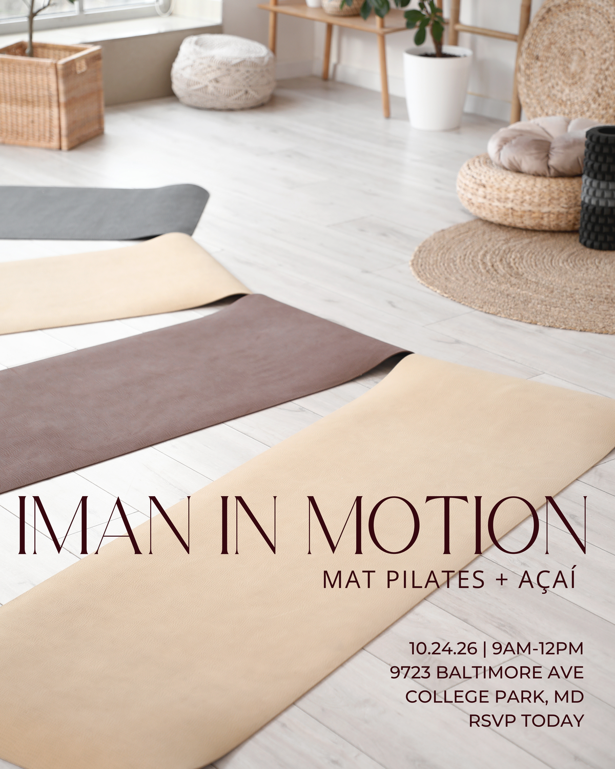 Iman in Motion: Mat Pilates & Açaí